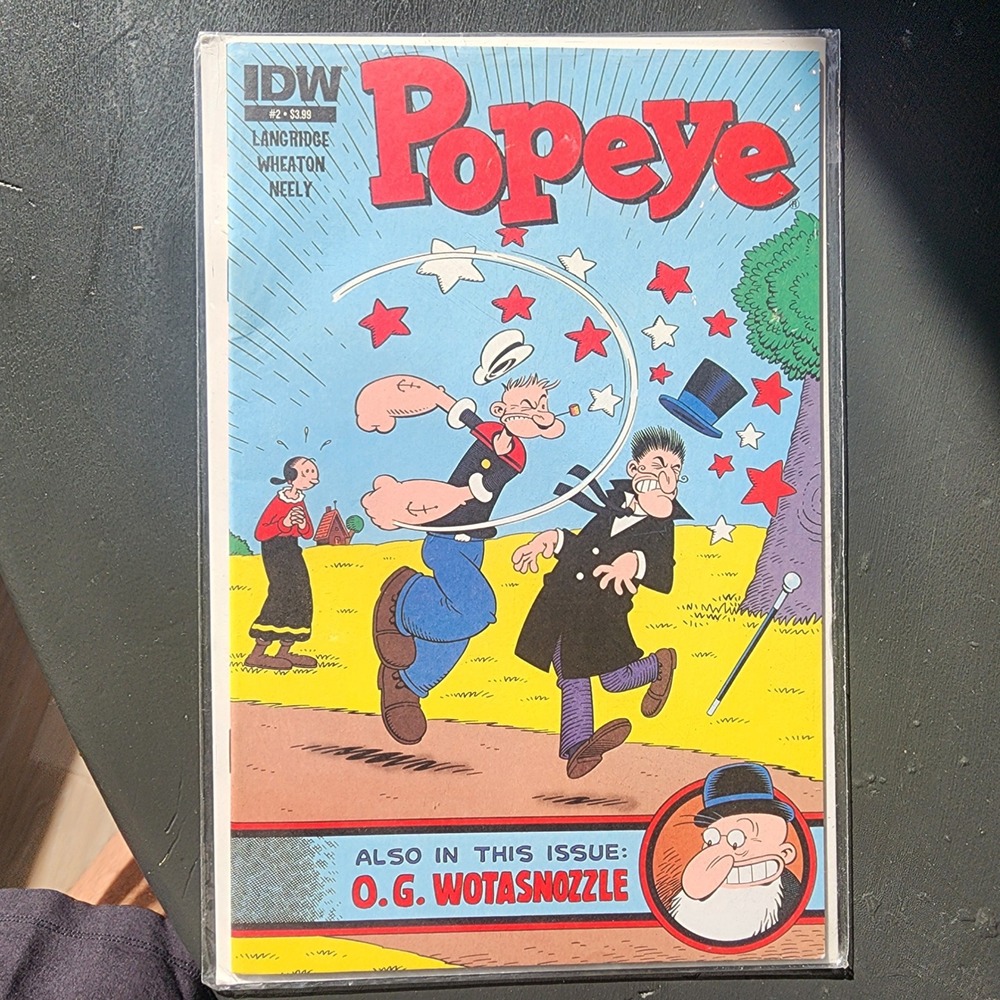 Popeye Comic Book #2 IDW Langridge Wheaton Neely O G Wotasnozzle Cover